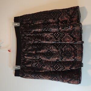 Fossil Multi Layered Stretch Lace Skirt Women's Sz Small Beautiful EUC NICE!